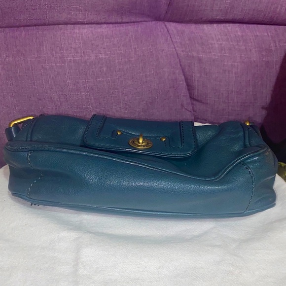 Marc Jacobs Teal Green Turn Lock Handbag - Picture 10 of 16